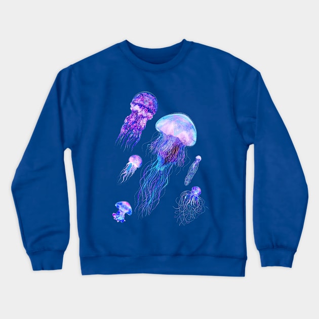 Jelly Fish Army Crewneck Sweatshirt by Mara Azure